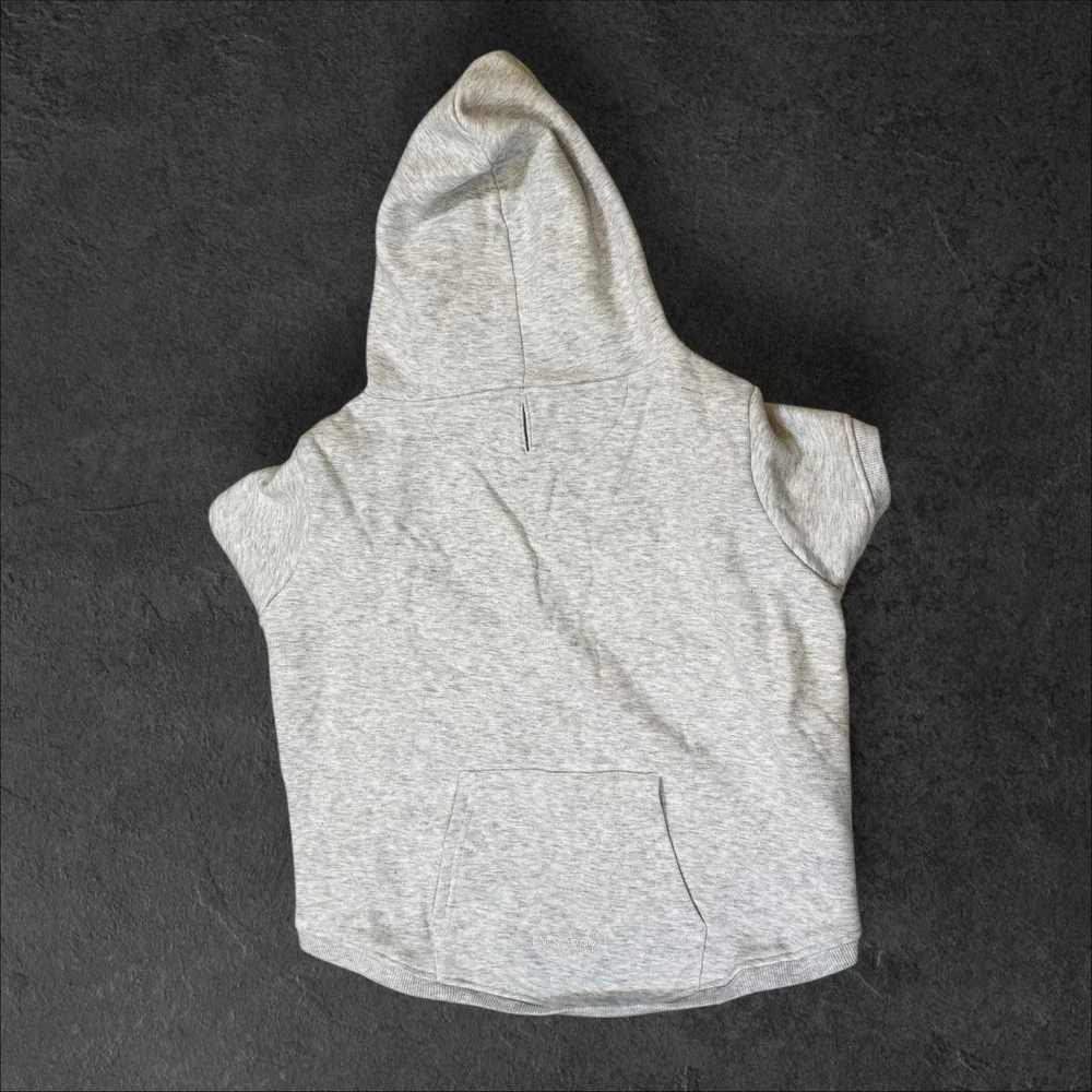 SKIMS Cotton Fleece Pet Hoodie Light Heather Grey Size 2X TB ACC 5 110